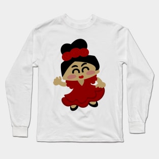 Flamenca Kawaii Long Sleeve T-Shirt